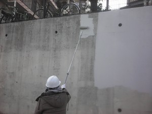 モンパレA・B・C棟　擁壁塗装工事 001